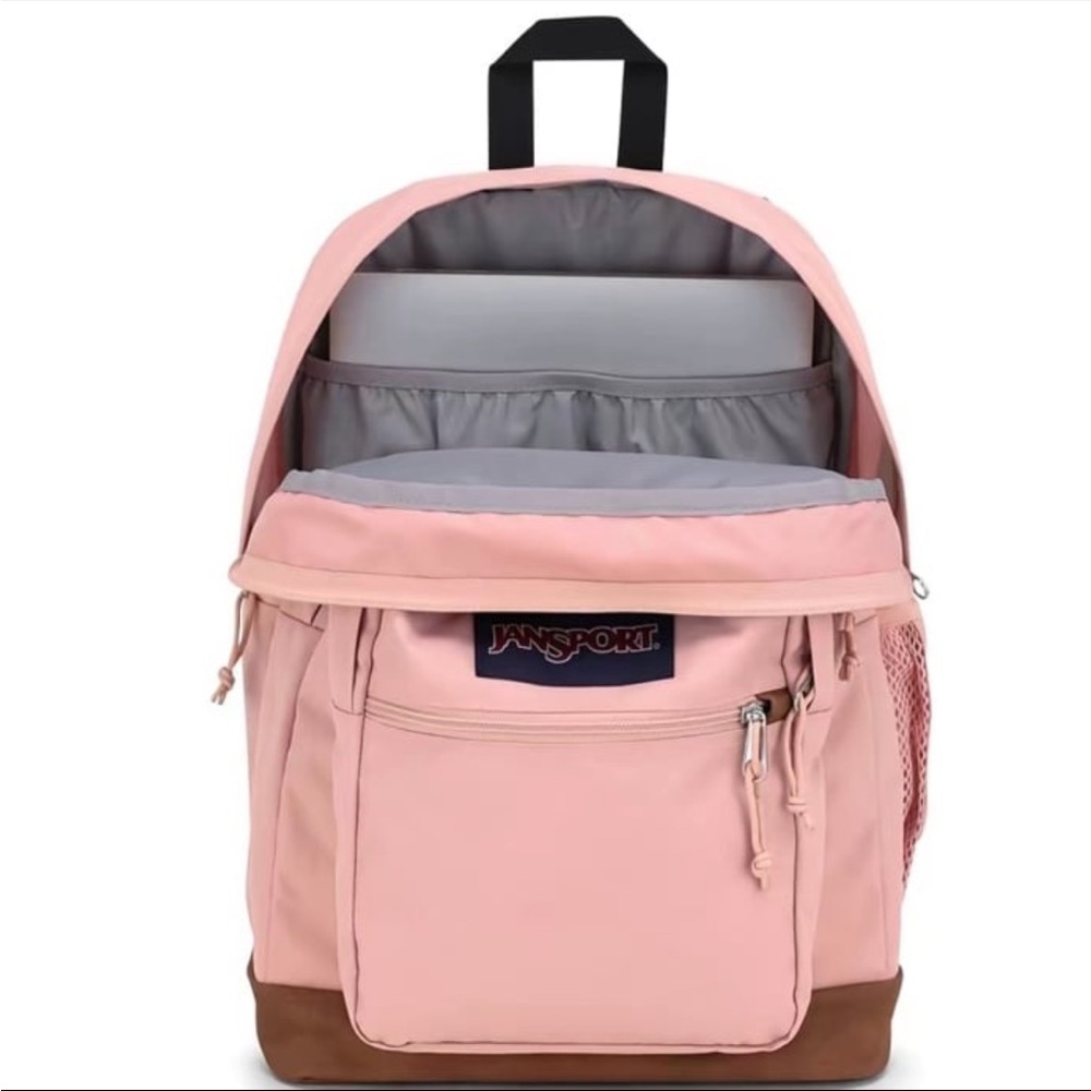 Jansport Blush Pink Backpack with Brown Base - Picture 4 of 6